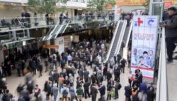 Bild: Eingang der Messe Düsseldorf; Copyright: Messe Düsseldorf